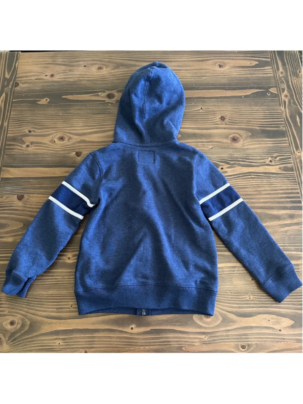 OshKosh B’gosh Boys Zip Hoodie Size 6 Blue Gray Logo Sweatshirt